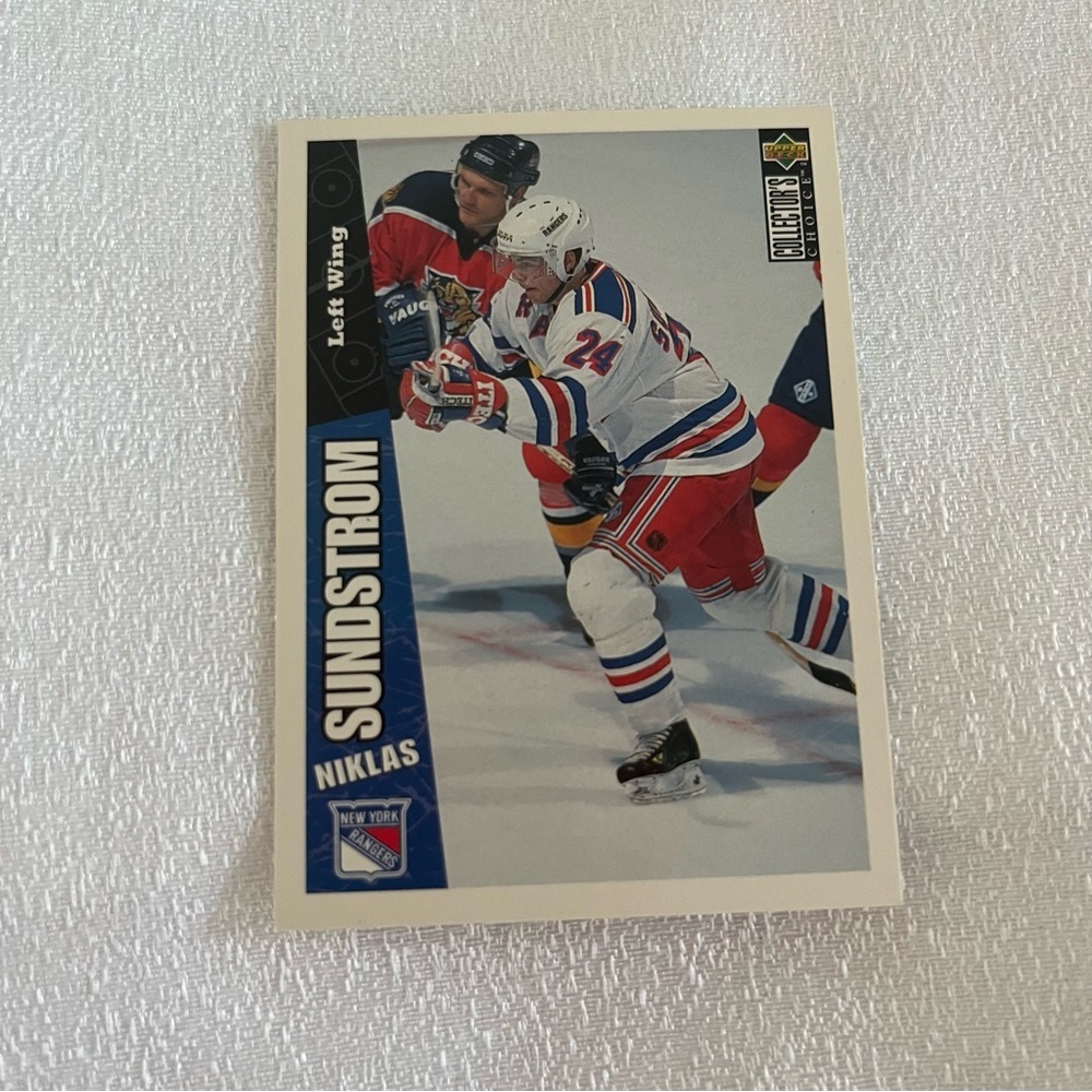 168 Hockey Trading Card - Niklas Sundstrom